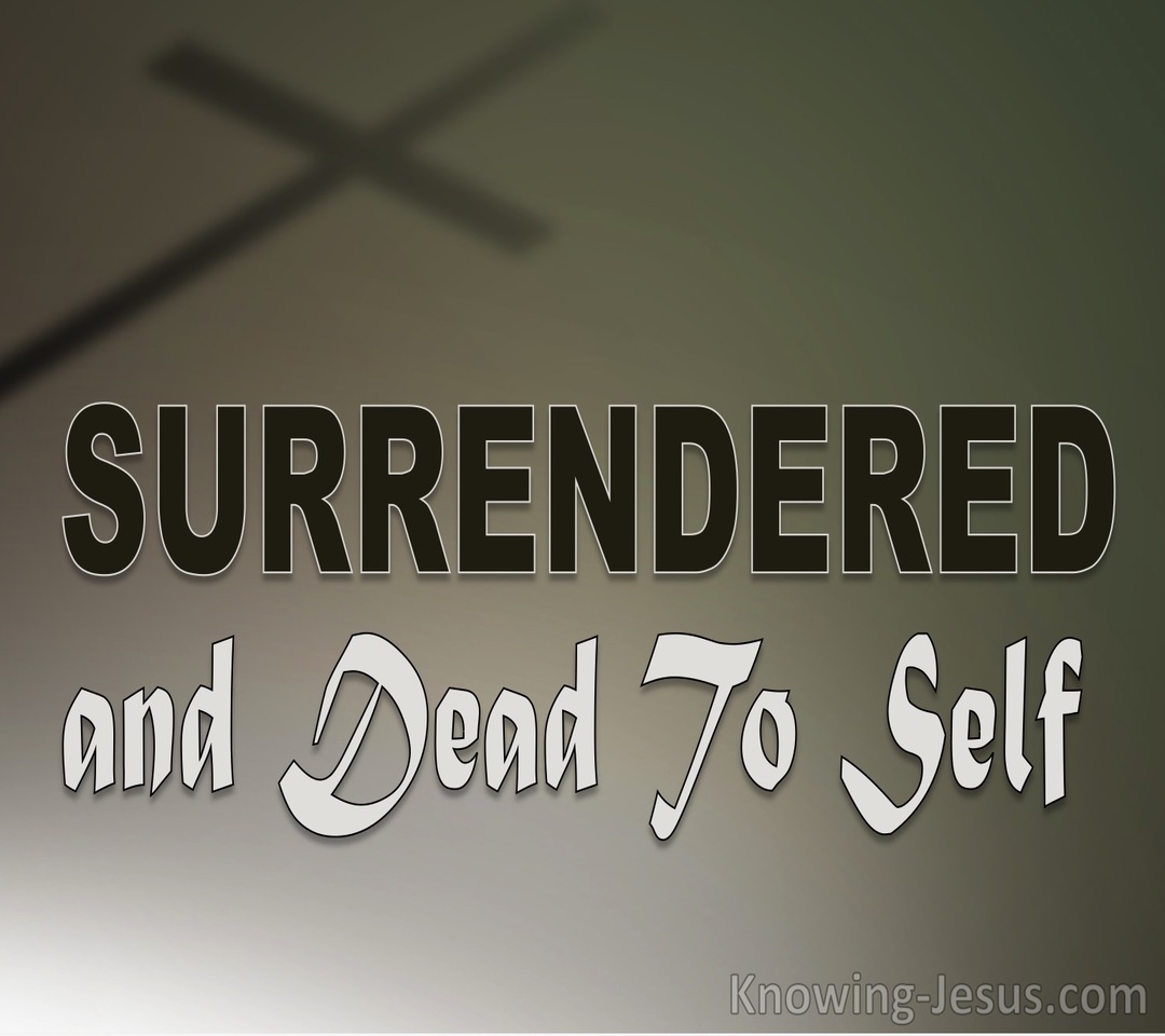 Surrendered and Dying To Self (devotional)07-24 (white)